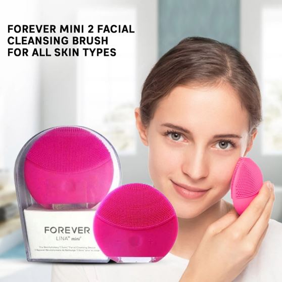 Forever Mini Electric Facial Cleansing Brush – All Skin Types