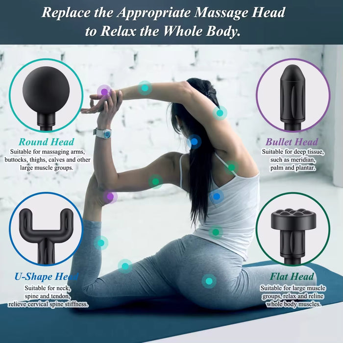 Blue Idea Massage Gun | Deep Tissue Handheld Massager