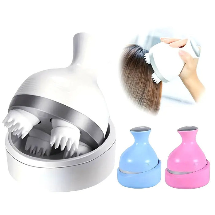 Electric Scalp Massager – Rechargeable, Washable, Fatigue & Hair Relief