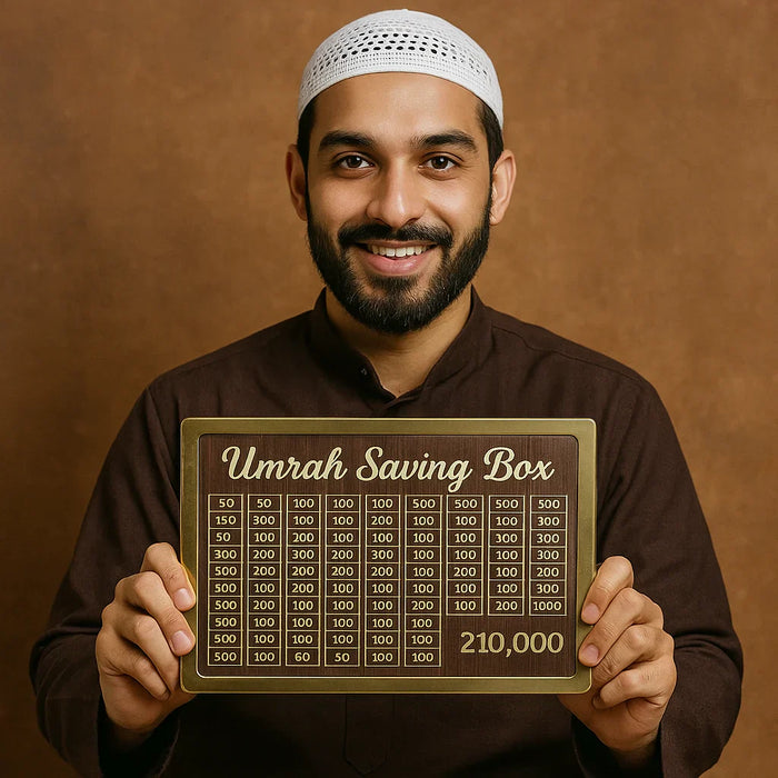 Wooden Umrah Saving Box – Premium Quality