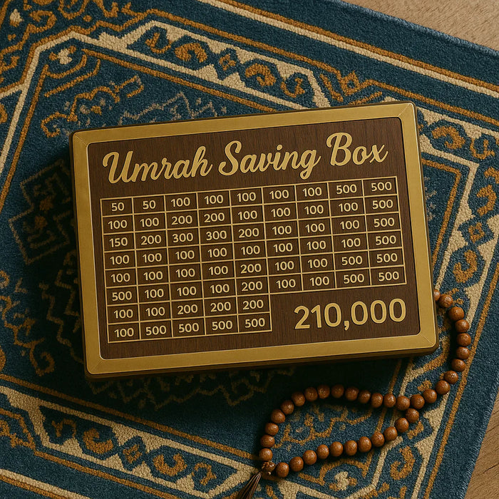 Wooden Umrah Saving Box – Premium Quality