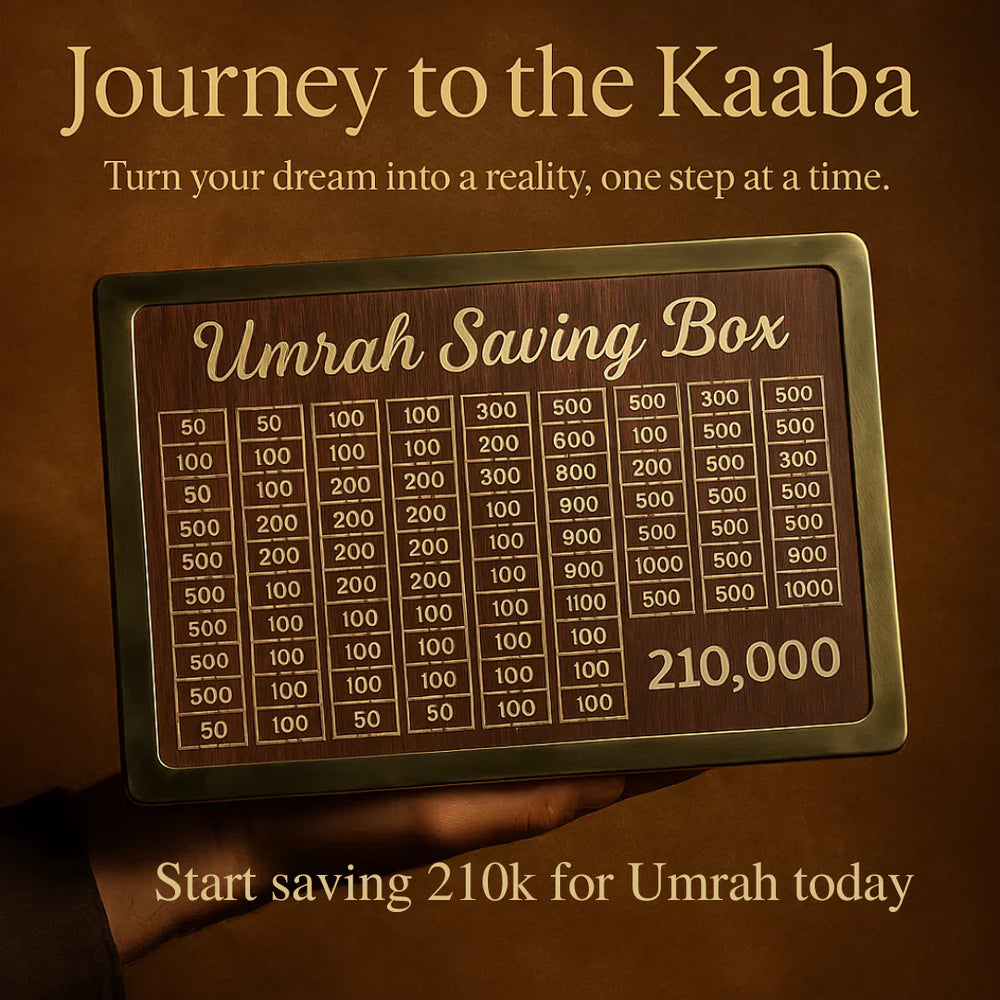 Wooden Umrah Saving Box – Premium Quality