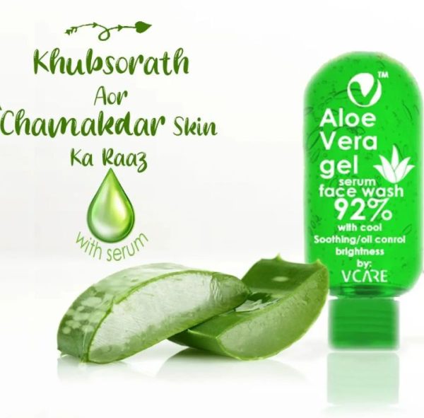 VCare Aloe Vera Face Wash – Oil Control & Hydration (100ml)