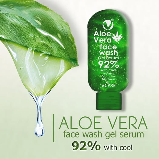 VCare Aloe Vera Face Wash – Oil Control & Hydration (100ml)