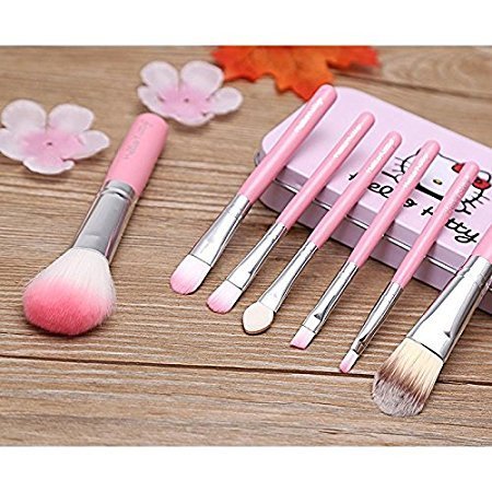 Hello Kitty Makeup Brush Set (pack Of 7)