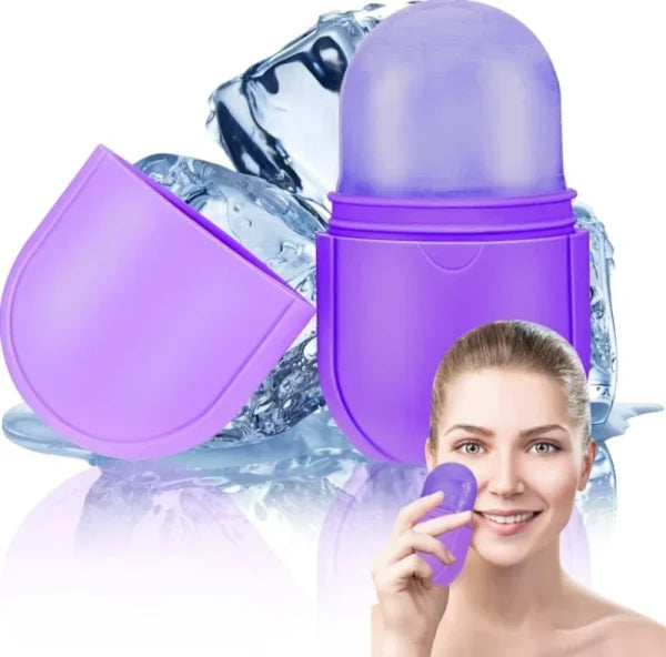 Silicone Ice Roller For Face Care & Glow (random Color)
