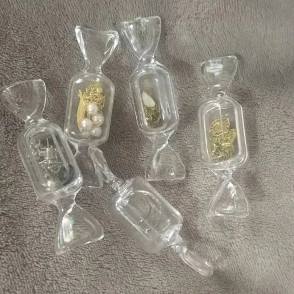 Transparent Candy Shape Box | Mini Plastic Box Rings Earrings, Jewelry Storage Organizer