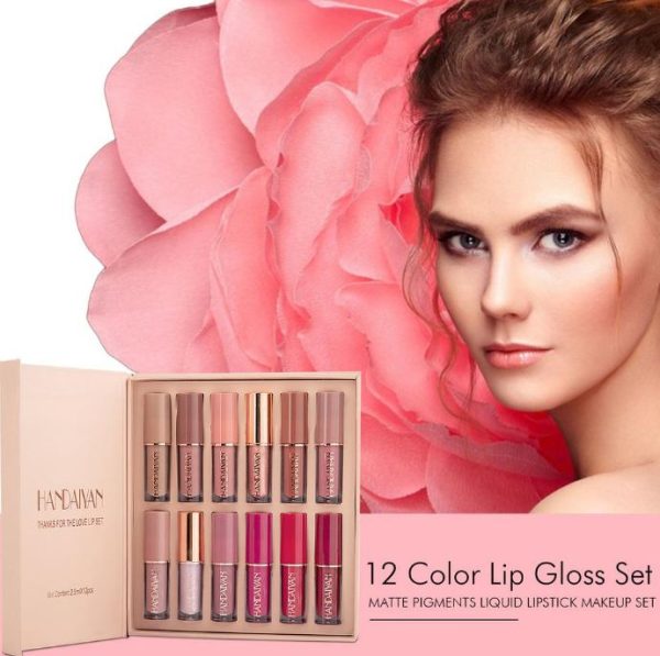 HANDAIYAN Matte Liquid Lipstick Set – 12 Colors