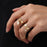 2 Finger Gold Butterfly Rings | Trendy Butterfly Pair Rings Set | Gold Plated Stainless Steel | Adjustable Size