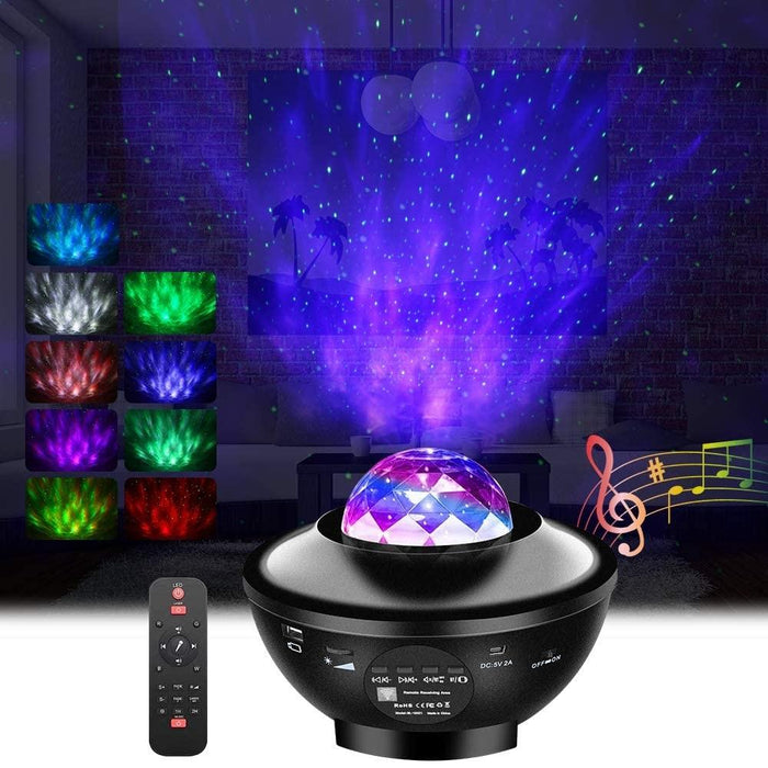 Starry Galaxy Projector Light with Remote & Bluetooth Speaker
