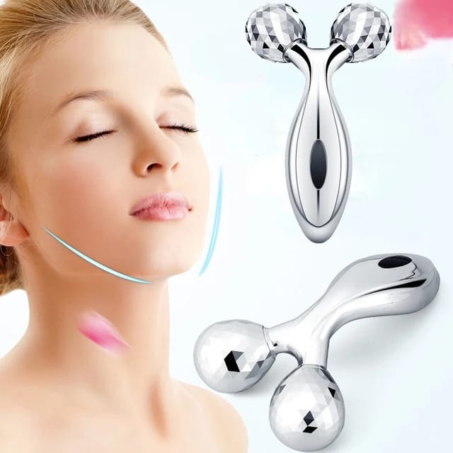 3D Face Massager Roller – Y-Shape 360° Tool