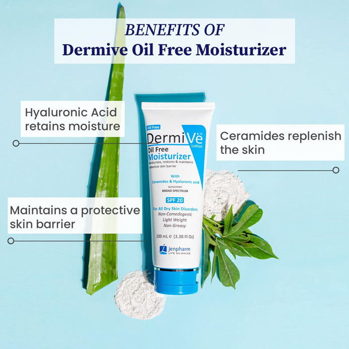 Dermive Oil-Free Moisturizer – Ultimate Skin Hydration | Best Oil-Free Formula for Healthy Glow