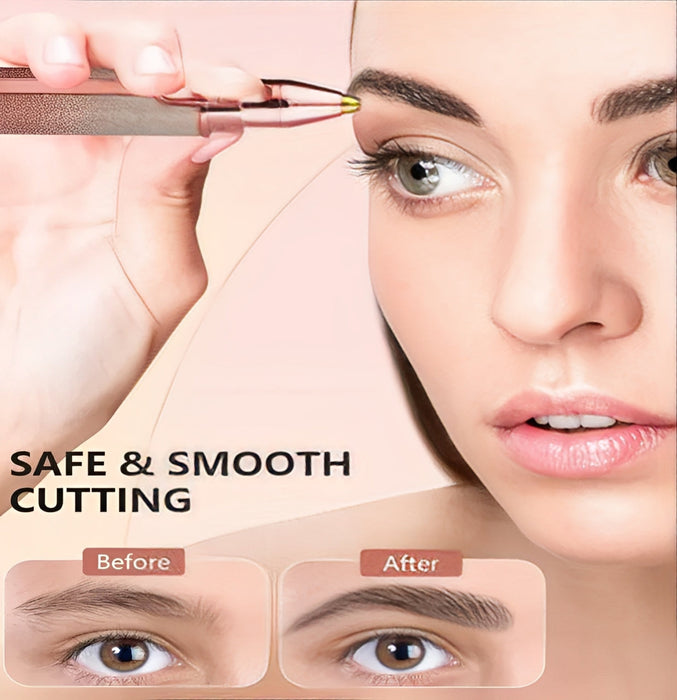 2-in-1 Electric Eyebrow & Facial Hair Trimmer