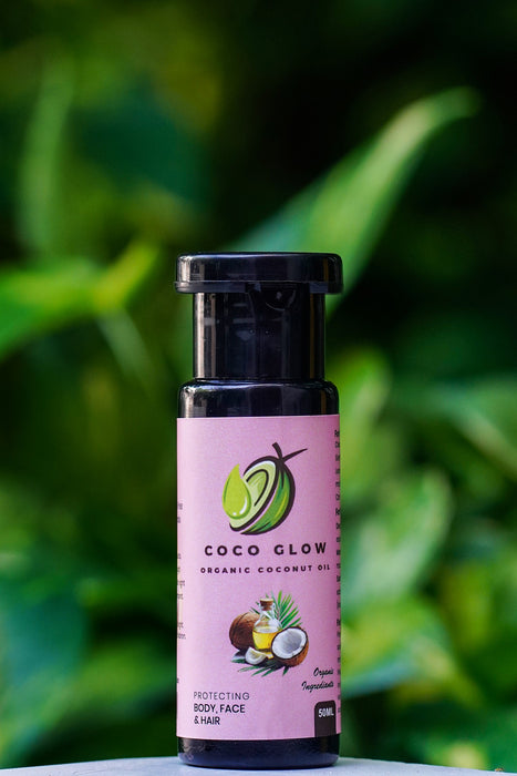 Coco Glow – 100% Organic Coconut Oil, For Face, Hair & Body