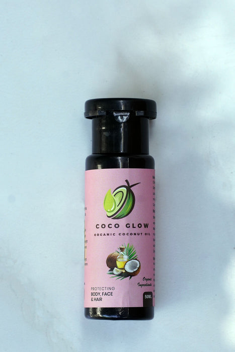Coco Glow – 100% Organic Coconut Oil, For Face, Hair & Body