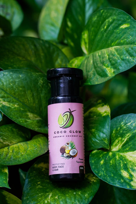 Coco Glow – 100% Organic Coconut Oil, For Face, Hair & Body