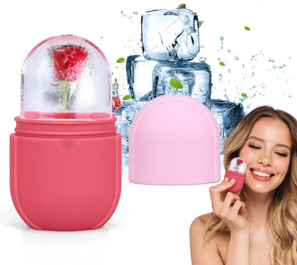 Silicone Ice Roller For Face Care & Glow (random Color)