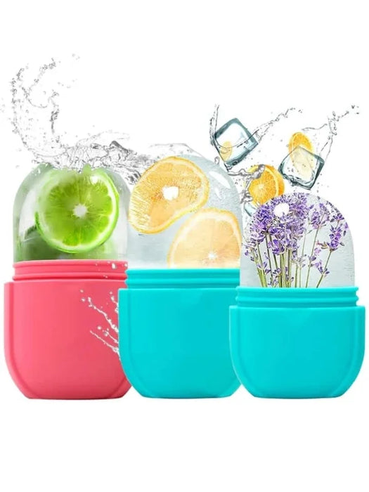 Silicone Ice Roller For Face Care & Glow (random Color)